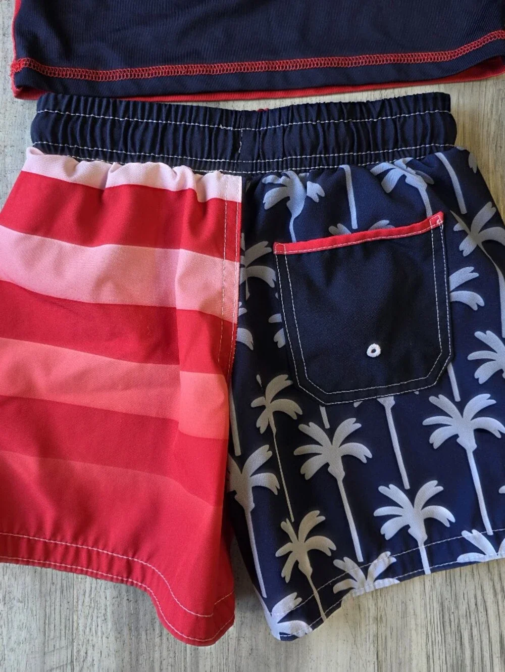 Bluey Boys 4/5 Rash Guard & Swim Trunks Set